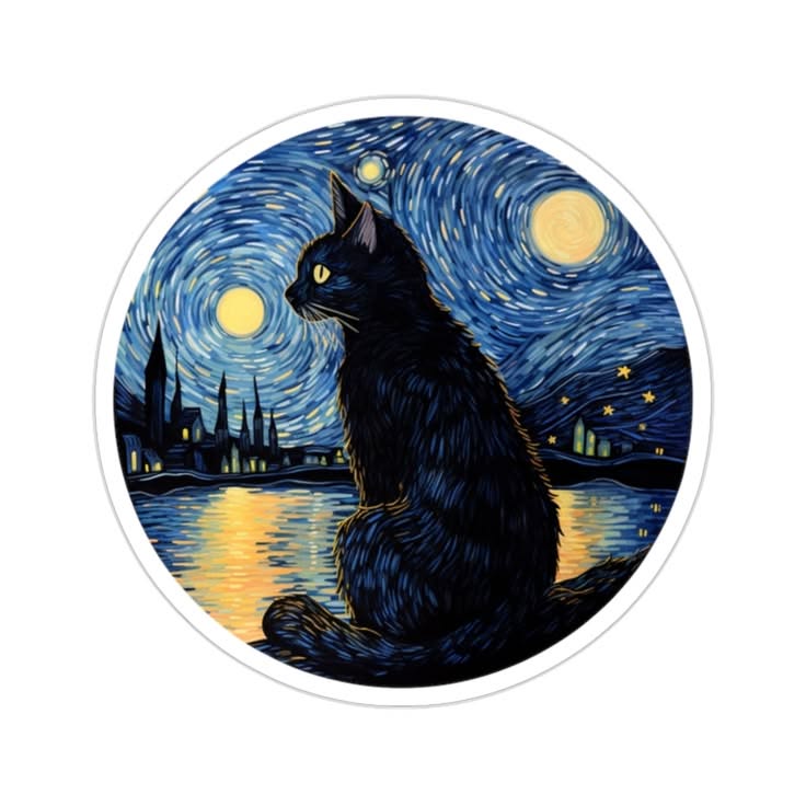 Starry Night Cat