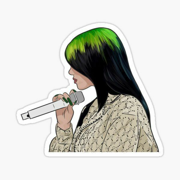 Billie Eilish - Green Hair
